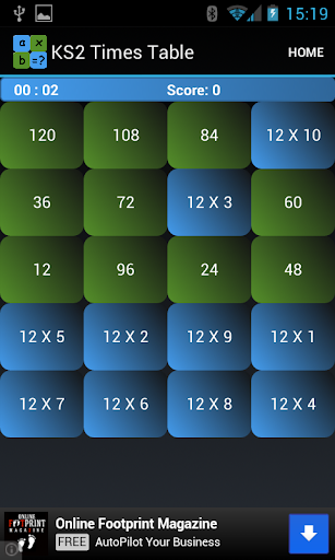 【免費教育App】KS2 Times Tables-APP點子