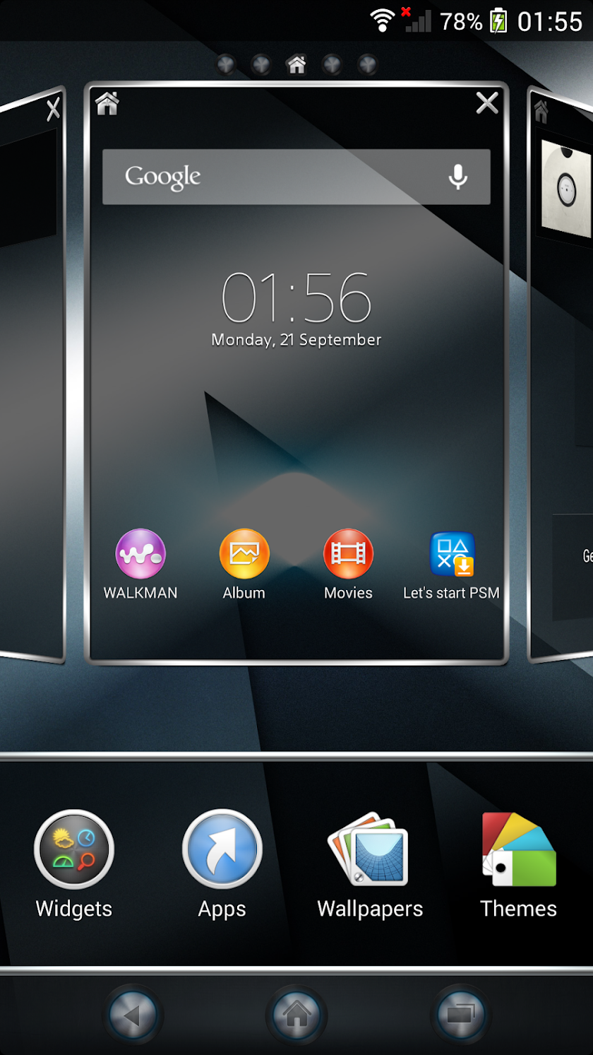 XPERIA™ Reality Theme Screen 3