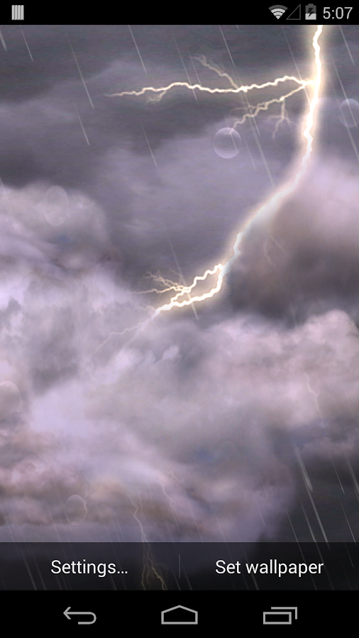 Thunderstorm Live Wallpaper - screenshot