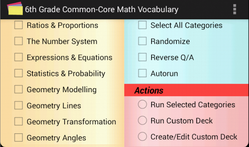 【免費教育App】Common-Core Grade 6 Math Vocab-APP點子