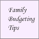 Family Budgeting Tips