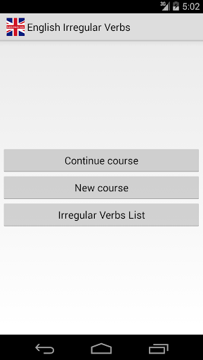 Irregular Verbs Flashcards