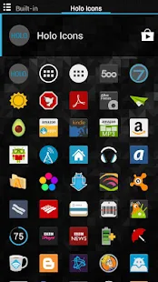 Holo Icons (Nova/Apex/Go/ADW) - screenshot thumbnail