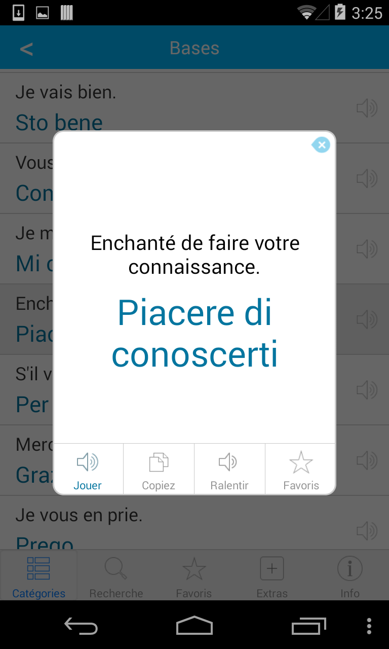 Italien Traduction avec Audio Screen 3