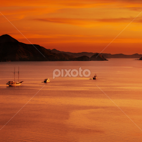 Sunset at Labuan Bajo by Rah Juan - Landscapes Travel