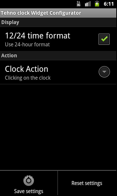 Circle digital clock. widget Screen 2