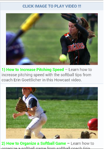 Free Softball Lessons