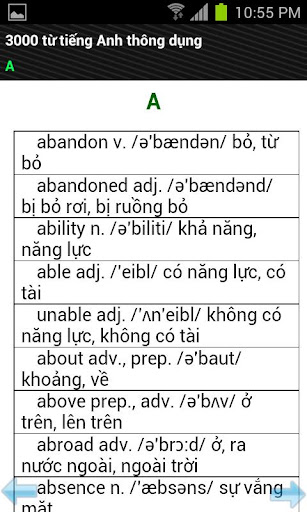 [android]3000 từ tiếng anh thông dụng ! Học từ vựng tiếng anh hiệu quả