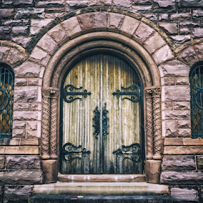 Stone Mausoleum (detail) by Aaron Campbell - Buildings & Architecture Architectural Detail