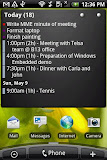 Pure Calendar widget (agenda)