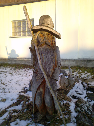 Dřevěnná socha Krakonoše