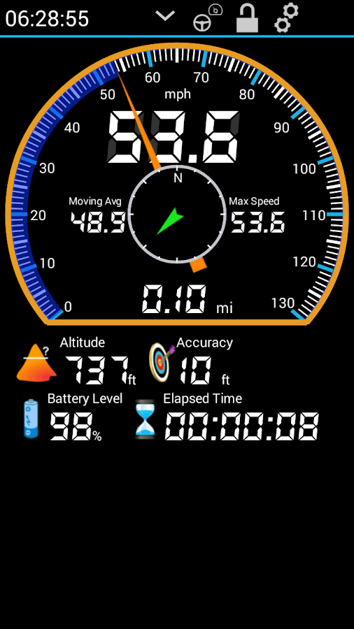   GPS HUD Speedometer Plus- หน้าจอ 