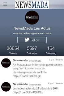 Newsmada - Actus de Madagascar Screenshots 1