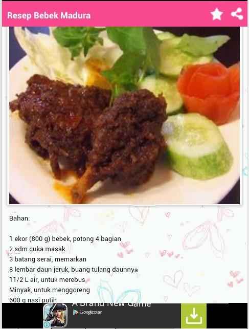 Aneka Resep Masakan Bebek  Android Apps on Google Play