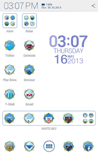 White Sky Atom theme