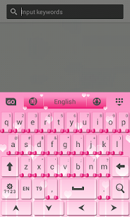 可愛的粉紅色鍵盤