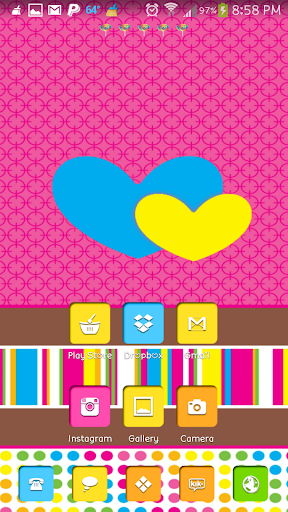 Candy Girl Go Launcher Theme