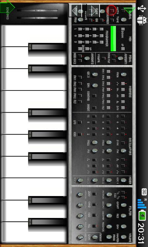 Android application Maxi Synth screenshort