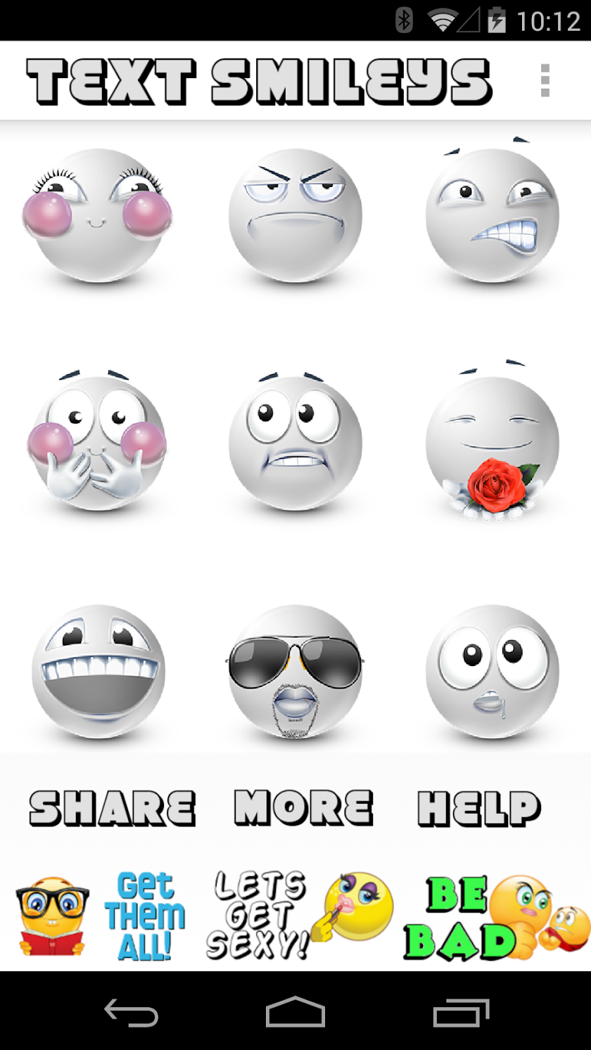 White Smileys by Emoji World ™ Screen 2