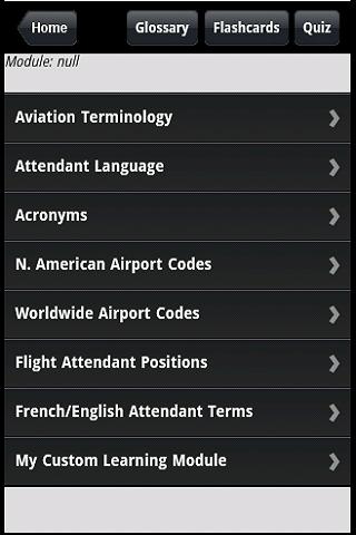 Flight Attendant Prep &amp; Quiz Screen 2