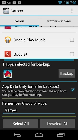 Helium Premium App Sync and Backup