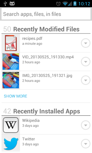 【免費生產應用App】AndroSearch搜索（文件/文件，联系人，应用程序-APP點子