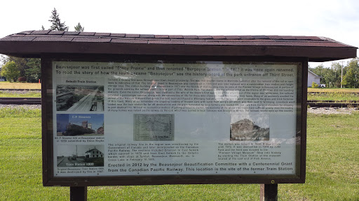 Beausejour Train Station Historical Marker