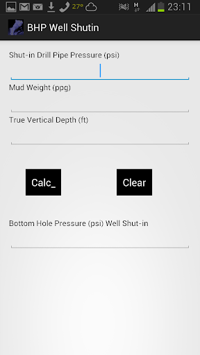 BHPressure with Well Shut in