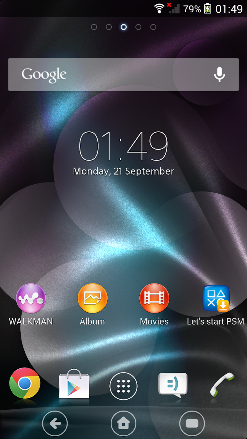 XPERIA™ Organix Theme Screen 2