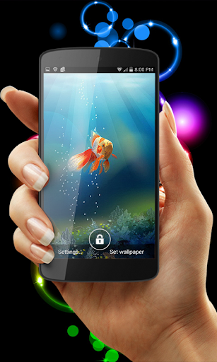 Goldfish in your Phone LWP