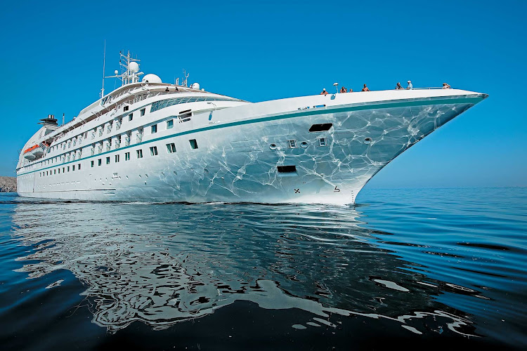 The suite-only Star Pride is one of Windstar's three graceful power yachts.