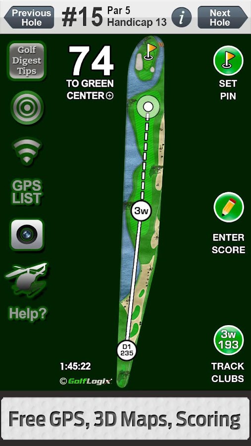 GolfLogix 1 Free Golf GPS App Android Apps on Google Play