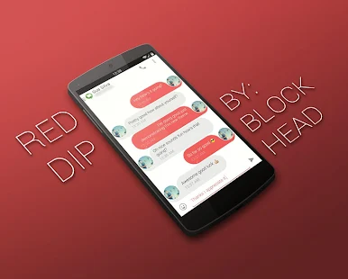 EvolveSMS Theme - BH Dip Red - screenshot thumbnail