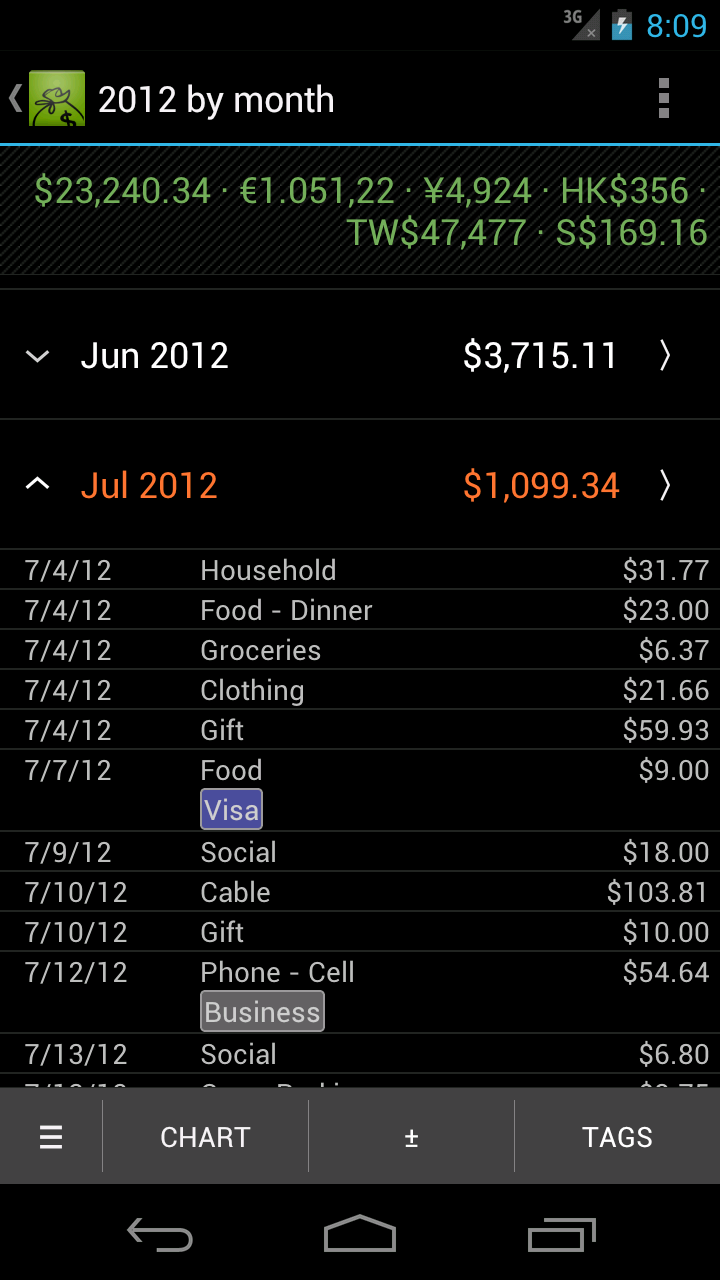 Hello Expense Donation Screen 3