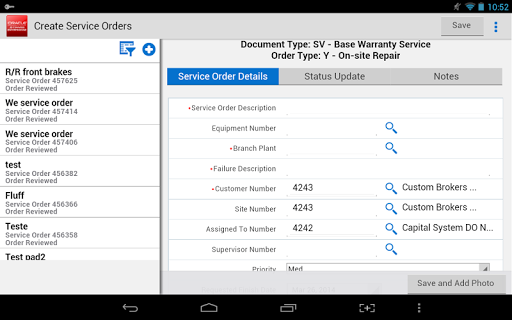 Service Order Entry - JDE E1