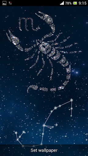 Zodiac Scorpio Live Wallpaper