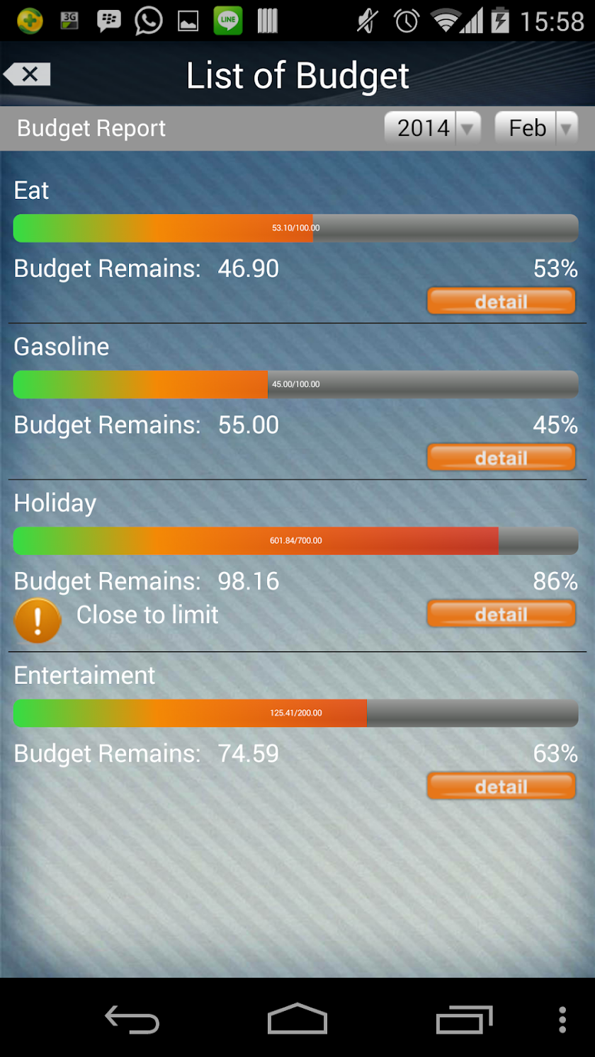 Spent Tracker Screen 3