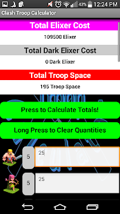 Clash Troop Calculator