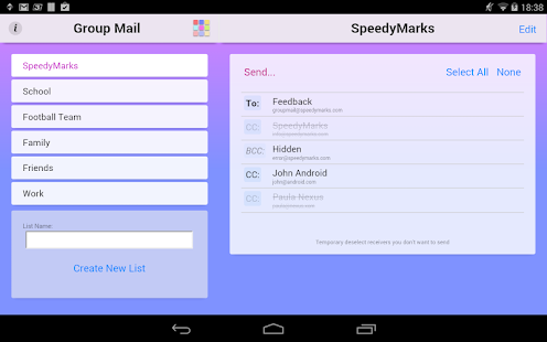  Group Mail Free – Vignette de la capture d'écran  