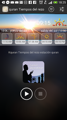 quran Tiempos del rezo