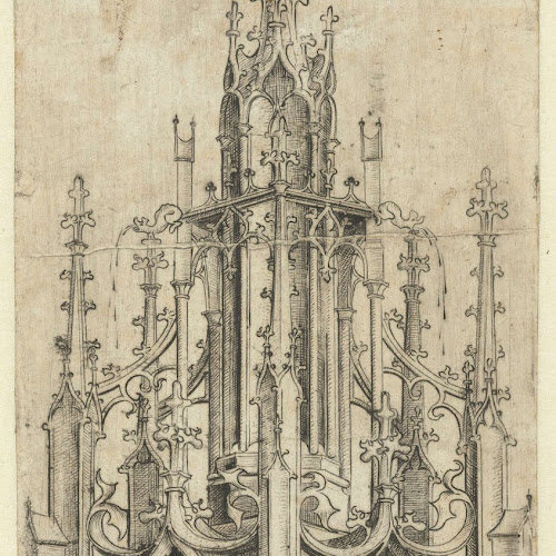 A Gothic Baldachin, Meester W met de Sleutel, c. 1480 - c. 1490 ...