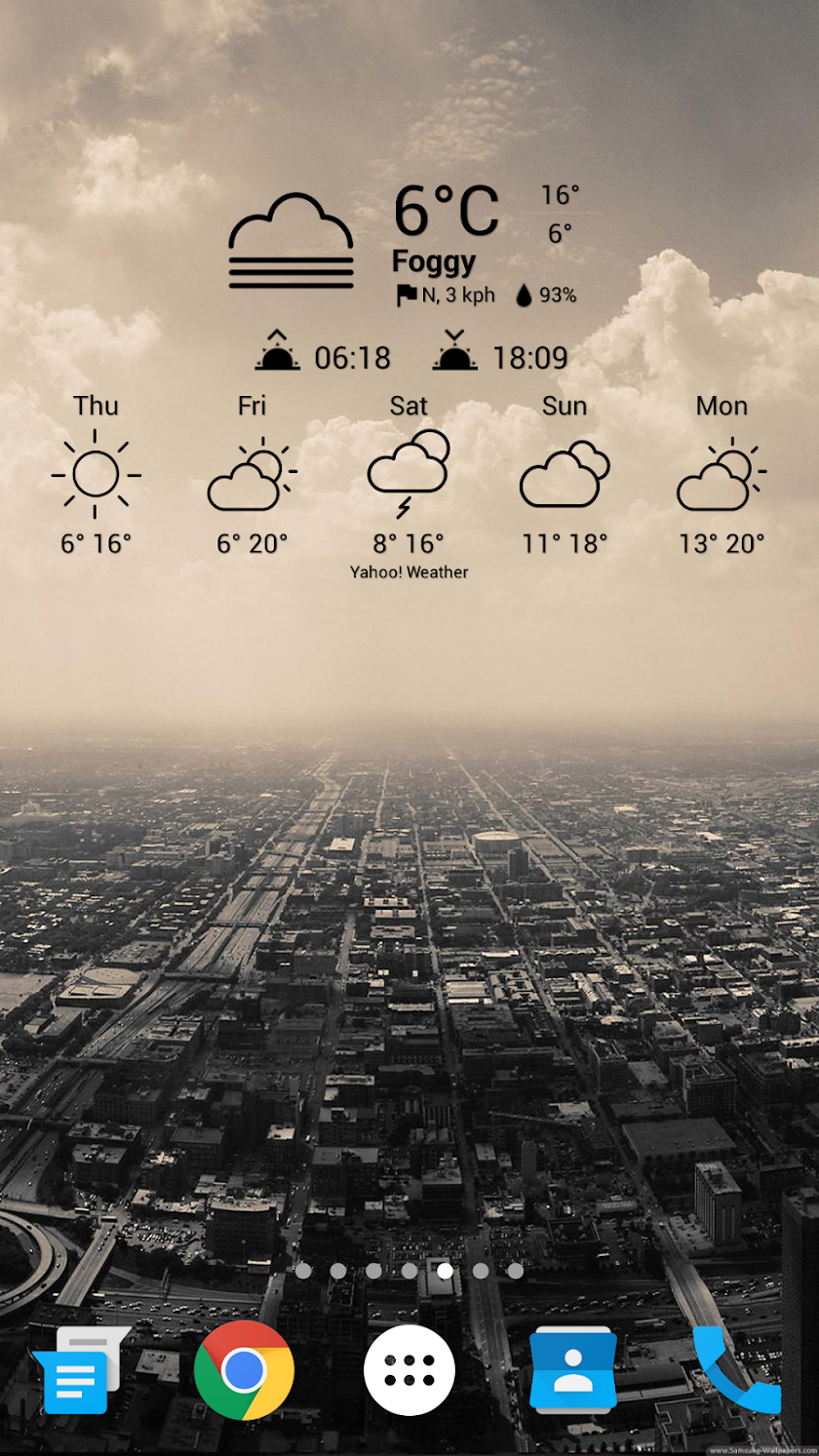 Lines Weather Icon for Chronus Screen 2