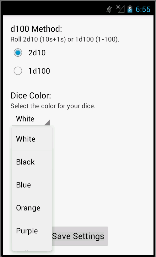 Dice Roller Pro Screen 2
