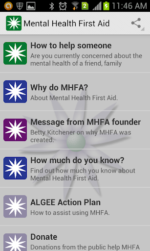 Mental Health First Aid MHFA