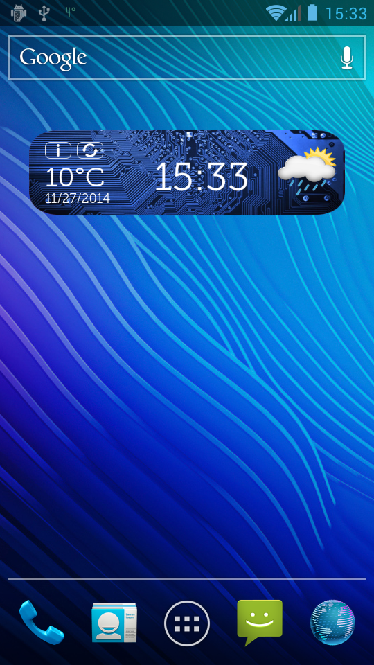 Digital Clock Weather Widget Screen 3