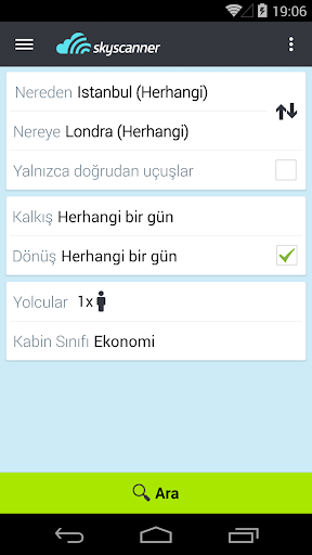 Skyscanner - Tüm Uçuşlar