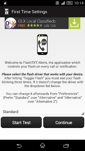 Flash Alerts for Call Sms