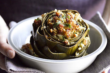 Pancetta-Stuffed Artichokes