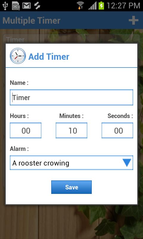 Multiple Timer Screen 2