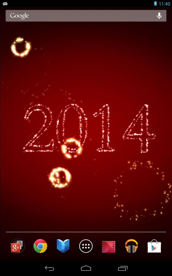 New Year Fireworks 2014 LWP - screenshot
